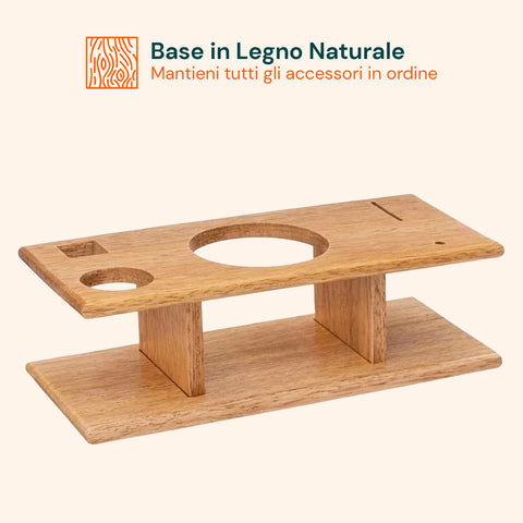 Cocktail-Set, 6-teilig, mit Holzständer - Shaker und Barzubehör