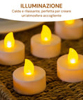 Set aus 16 dekorativen LED-Kerzen - warmes Licht für Innenräume