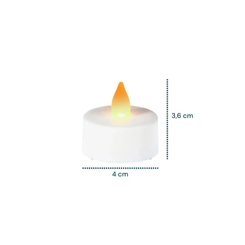 Set aus 16 dekorativen LED-Kerzen - warmes Licht für Innenräume