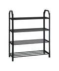 Schuhschrank für 8 Paar Schuhe, 50x64 cm, Schwarz