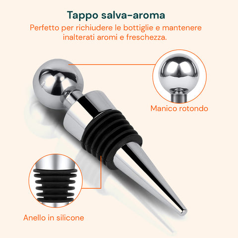 Sommelier-Set mit 6 Teilen im eleganten Aluminiumkoffer