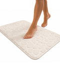 Beiger Memory-Foam-Teppich 50x80 cm
