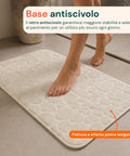 Beiger Memory-Foam-Teppich 50x80 cm