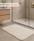 Beiger Memory-Foam-Teppich 50x80 cm