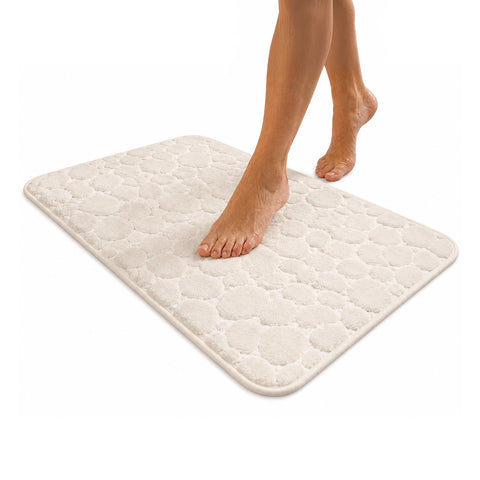 Beiger Memory-Foam-Teppich 50x80 cm