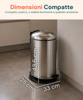Abfalleimer Easy Close Lagun Inox 12 l