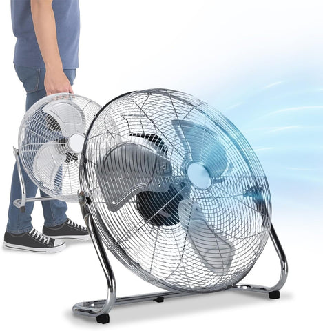 Standventilator ø 40 cm – Neigbar, Leistung 65 W und Metallflügel