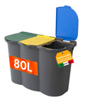 Abfalltrennbehälter mit 3 Fächern