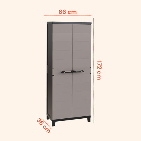 Mobilregal Tuttopiani für Innenräume aus recyceltem Kunststoff 15 kg pro Fachboden
