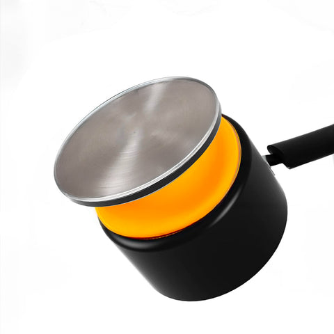 Vulcano-Fritteuse mit Korb und Glasdeckel, 24 cm