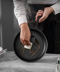Set aus 4 antihaftbeschichteten Pfannen mit ergonomischem Soft-Touch-Griff