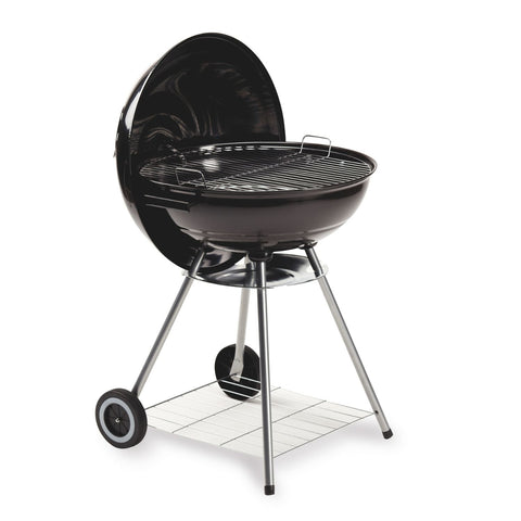 garden friend Grill BBQ Freetime 45cm aus schwarzem Stahl mit Rädern EAN 8023755021528
