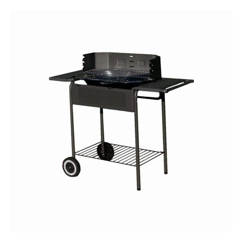 Garden Friend Holzkohlegrill mit Stahlgestell und zwei Rädern 90x45x82cm anthrazit EAN 8023755029531