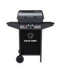 garden friend Gasgrill mit 2 Brennern John aus schwarzem Stahl mit Rädern EAN 8023755068400