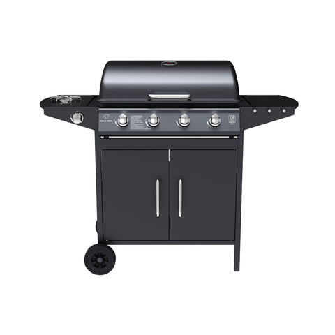 Garden Friend Gasgrill A 41 Brenner aus schwarzem Stahl mit Rädern EAN 8023755068424