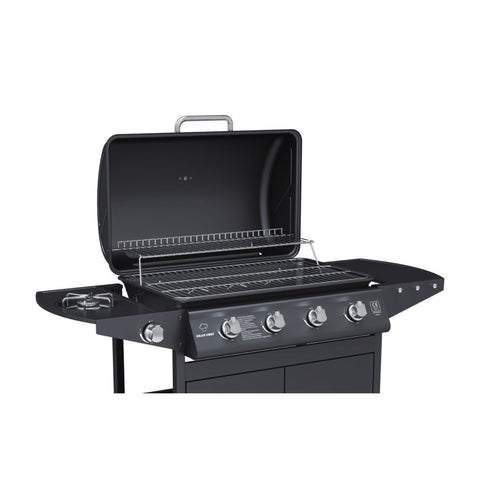 Garden Friend Gasgrill A 41 Brenner aus schwarzem Stahl mit Rädern EAN 8023755068424