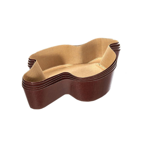 Set mit 5 Papierformen für Colomba-Kuchen à 750 g