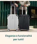 3-teiliges Trolley-Set 56/66/76 cm, Schwarz, aus ABS