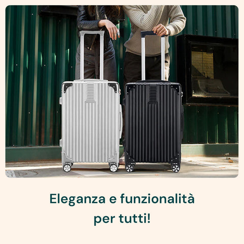 3-teiliges Trolley-Set 56/66/76 cm, Schwarz, aus ABS