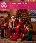 Komplettes Weihnachtsmannkostüm – Mütze, Bart, Jacke und Hose