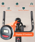 Professionelles Indoor-Bike – Stahlrahmen und Display mit Smartphone-Halterung