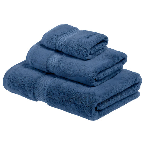 3-teiliges Baumwoll-Handtuchset fürs Badezimmer