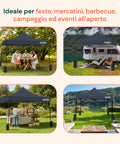 Zusammenklappbarer, wasserdichter Pavillon 3 x 3 m mit Tasche und Gewichten inklusive