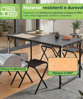 Faltbarer Campingtisch mit Aluminiumgestell