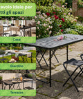 Faltbare Hocker des Camping-Sets