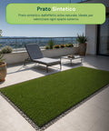 Kunstrasen 1x3m - Künstliches Gras für Garten und Balkon