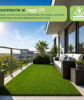 Kunstrasen 1x3m - Künstliches Gras für Garten und Balkon