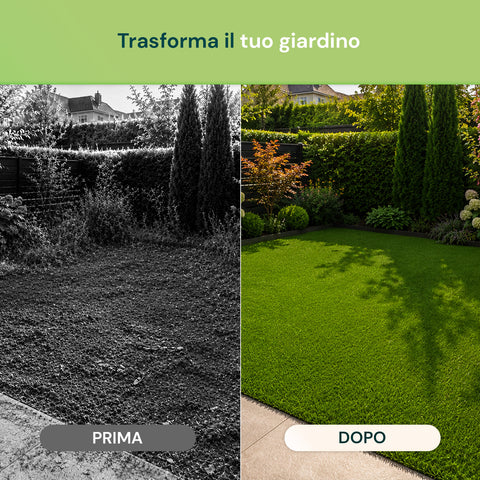 Kunstrasen 1x3m - Künstliches Gras für Garten und Balkon