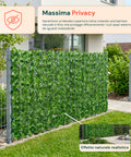 Künstliche Hecke (1 x 3 m) als Sicht- und Blickschutz für Zäune und Balkone