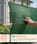 Schattennetz 1x5 m - 85 % Sicht- und Sonnenschutz