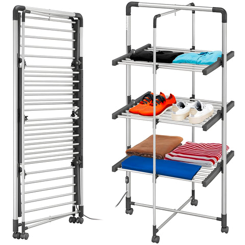 Magic Dry Tower – Elektrischer, faltbarer Wäscheständer mit 3 Ebenen, 300 W