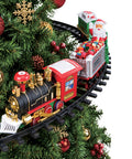 Animierter elektrischer Weihnachtzug mit Lichtern und Geräuschen für den Weihnachtsbaum