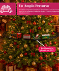 Animierter elektrischer Weihnachtzug mit Lichtern und Geräuschen für den Weihnachtsbaum
