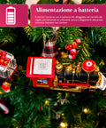 Animierter elektrischer Weihnachtzug mit Lichtern und Geräuschen für den Weihnachtsbaum
