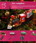 Animierter elektrischer Weihnachtzug mit Lichtern und Geräuschen für den Weihnachtsbaum