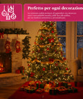 Realistischer grüner Weihnachtsbaum mit Tannenzapfen und Metallständer – 150/180/210 cm