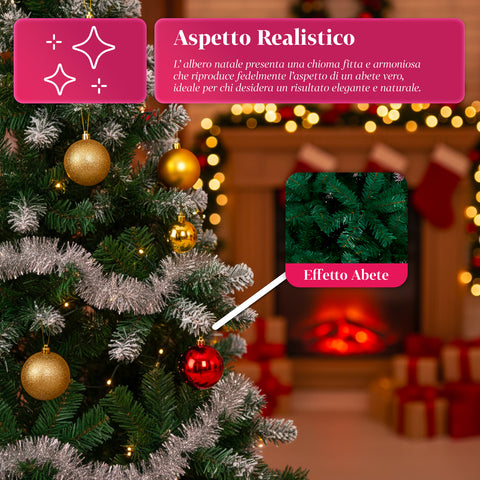 Klassischer Weihnachtsbaum – Dichte und stabile Zweige, Höhe 150/180/210 cm
