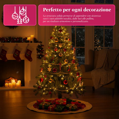 Klassischer Weihnachtsbaum – Dichte und stabile Zweige, Höhe 150/180/210 cm
