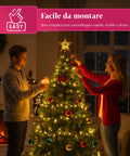 Klassischer Weihnachtsbaum – Dichte und stabile Zweige, Höhe 150/180/210 cm
