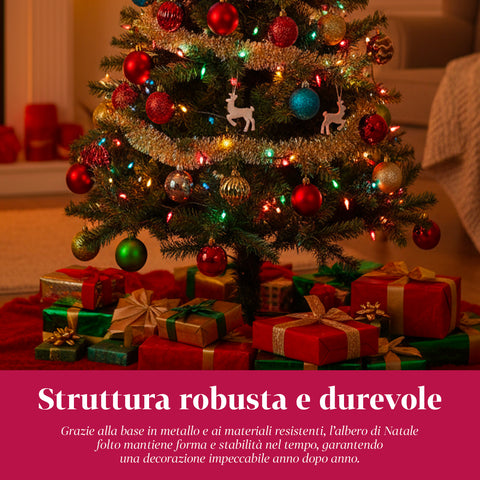 Klassischer Weihnachtsbaum – Dichte und stabile Zweige, Höhe 150/180/210 cm