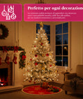 Verschneiter Weihnachtsbaum mit dichten Zweigen und Metallständer– 150/180/210 cm