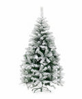Verschneiter Weihnachtsbaum mit dichten Zweigen und Metallständer– 150/180/210 cm