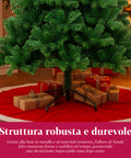 Realistischer grüner Weihnachtsbaum, 210 cm, mit 631 Zweigen – traditioneller Stil
