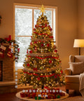 Realistischer grüner Weihnachtsbaum, 210 cm, mit 631 Zweigen – traditioneller Stil