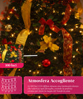 Weihnachtsbaum 150 cm mit warmweißen Lichtern – Zusammenklappbar mit Pop-up-System