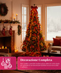 Weihnachtsbaum 150 cm mit warmweißen Lichtern – Zusammenklappbar mit Pop-up-System